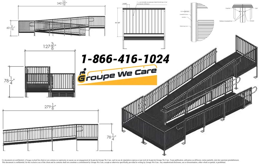 Wheelchair ramp slope How to calculate it ? ♿ 18664161024