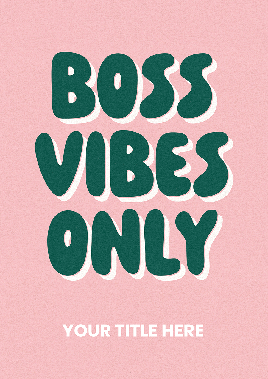 Boss Vibes Only Card