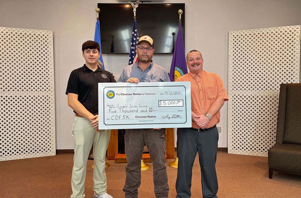 Choctaw Nation Development Fund awards Ringels’ Farrier Service with