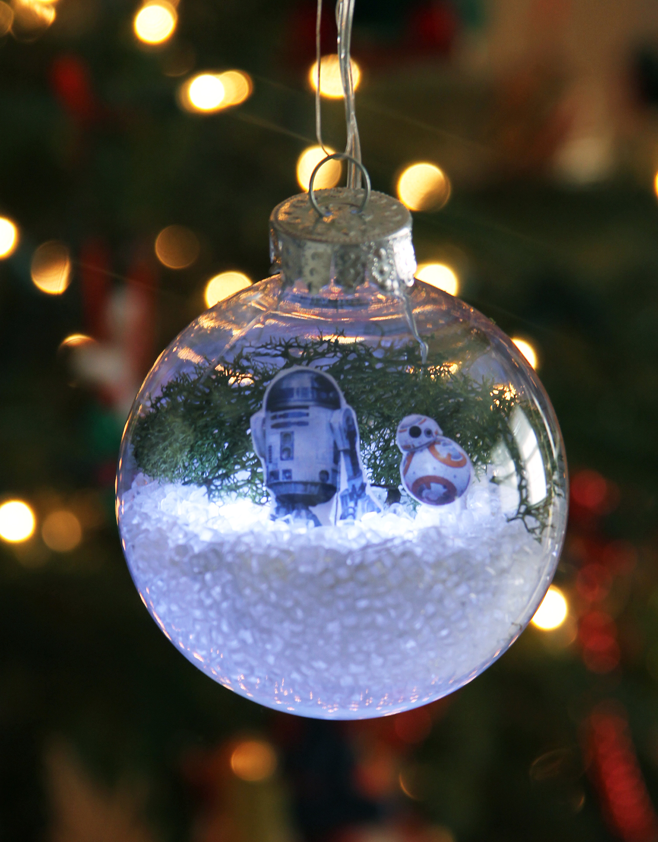 DIY Star Wars Glowing Snow Globe Holiday Ornament Growing Up Bilingual