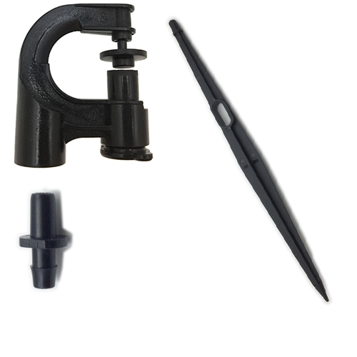 Sprinkler Rotor Micro 1.3m Radius Black GrowInsane