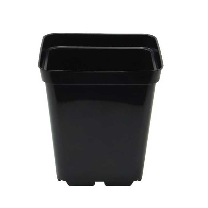 Black Square Pot 0.9lt Growit