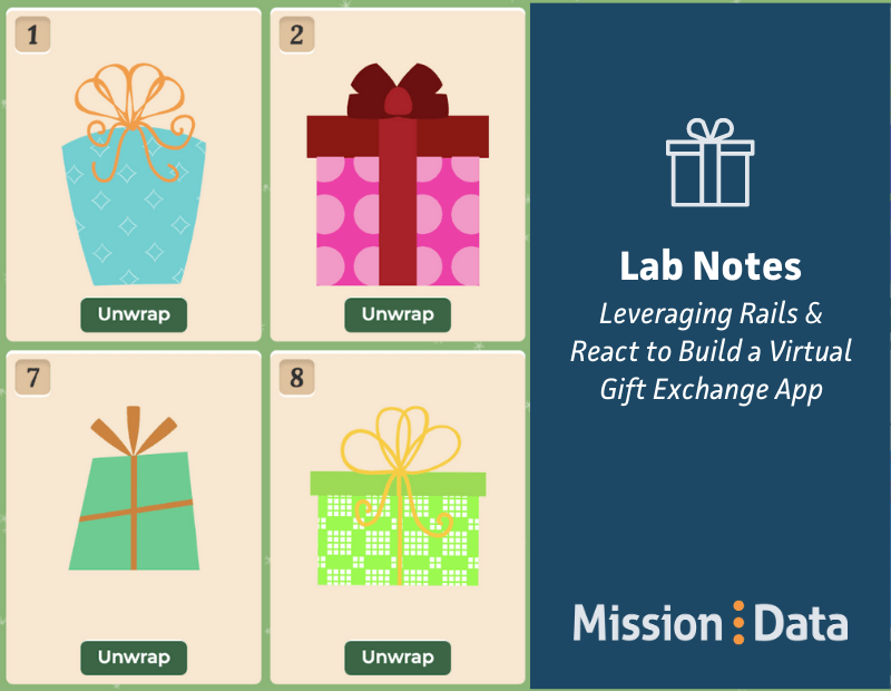 Lab Notes Leveraging Rails & React to Build a Virtual Gift Exchange