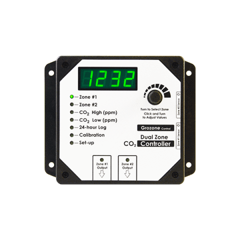 CO2D 0-5000 PPM DUAL ZONE CO2 CONTROLLER - Grozone Control