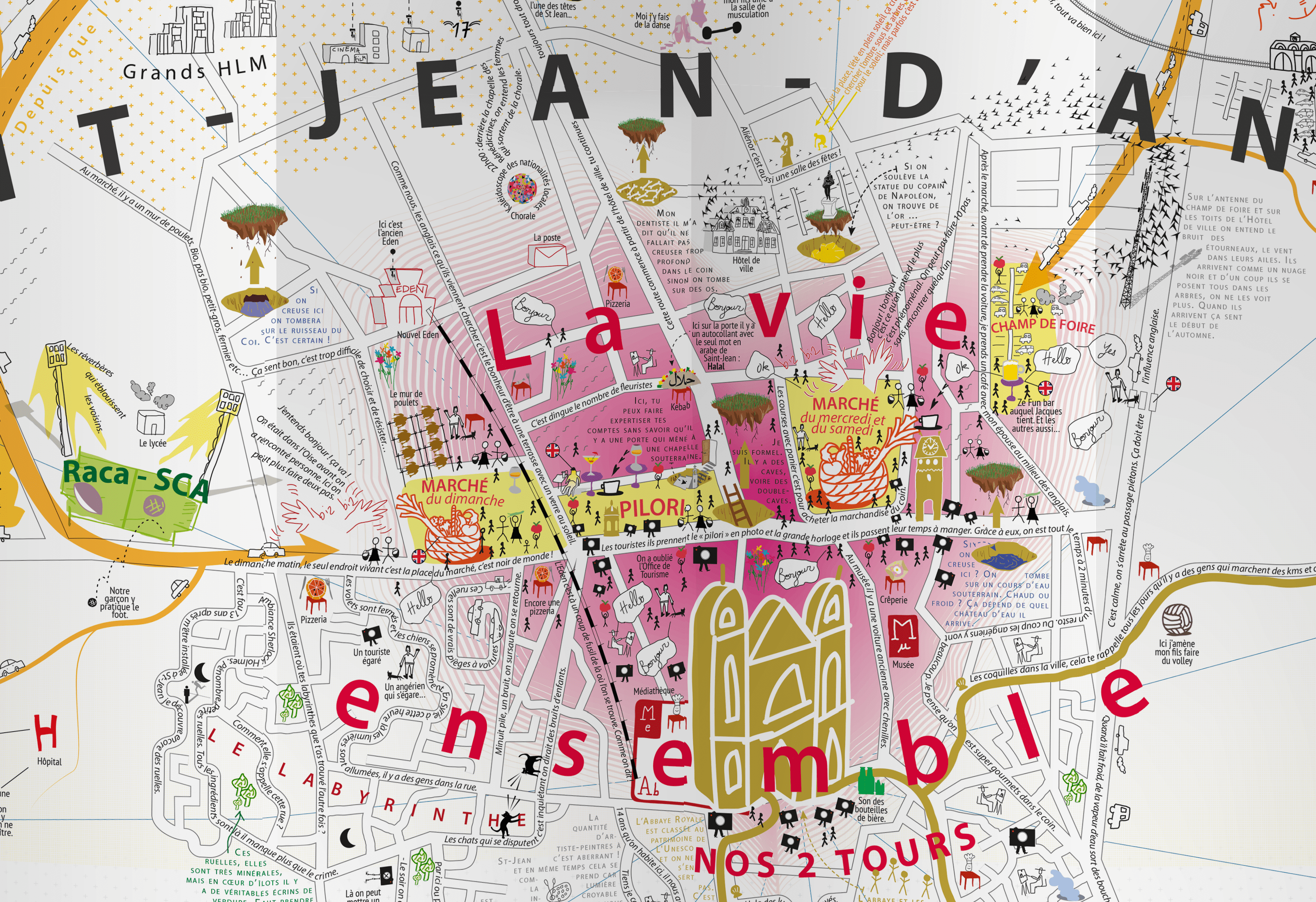 Les Défis De Saint Jean D'angély Carte subjective de SaintJeand’Angély Grrr