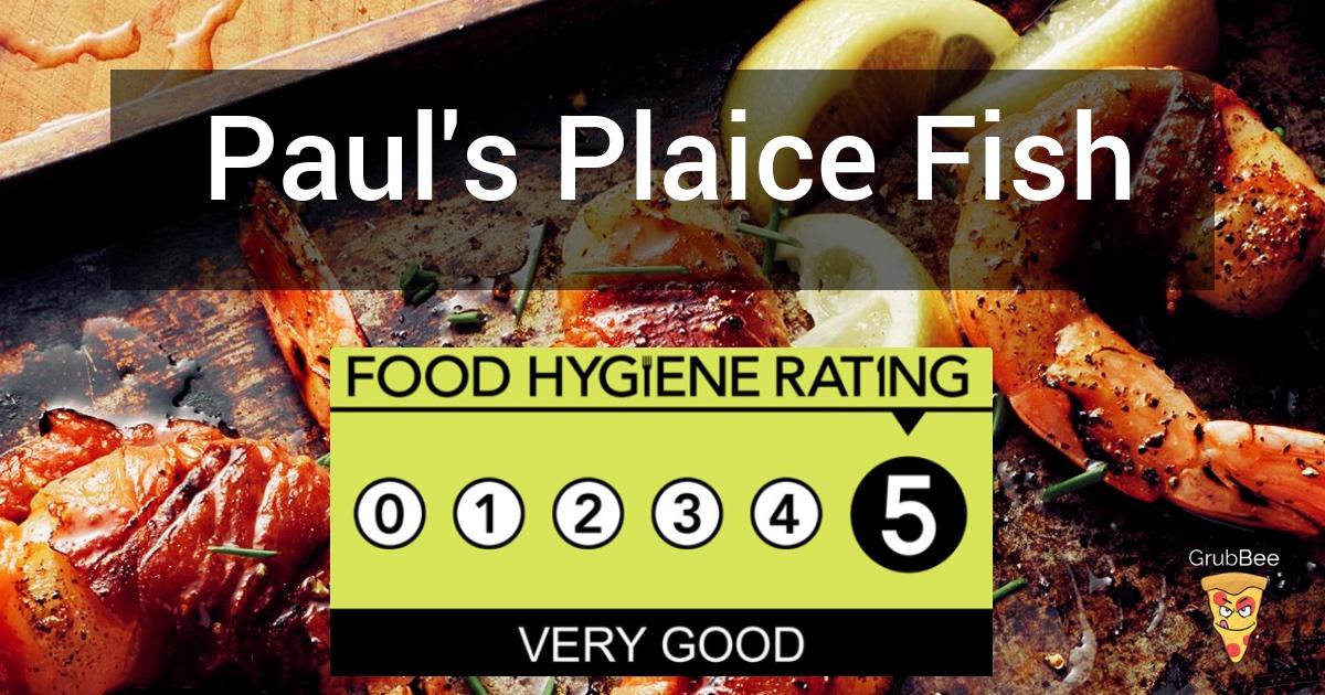 Paul's Plaice Fish And Chips in Torbay Food Hygiene Rating