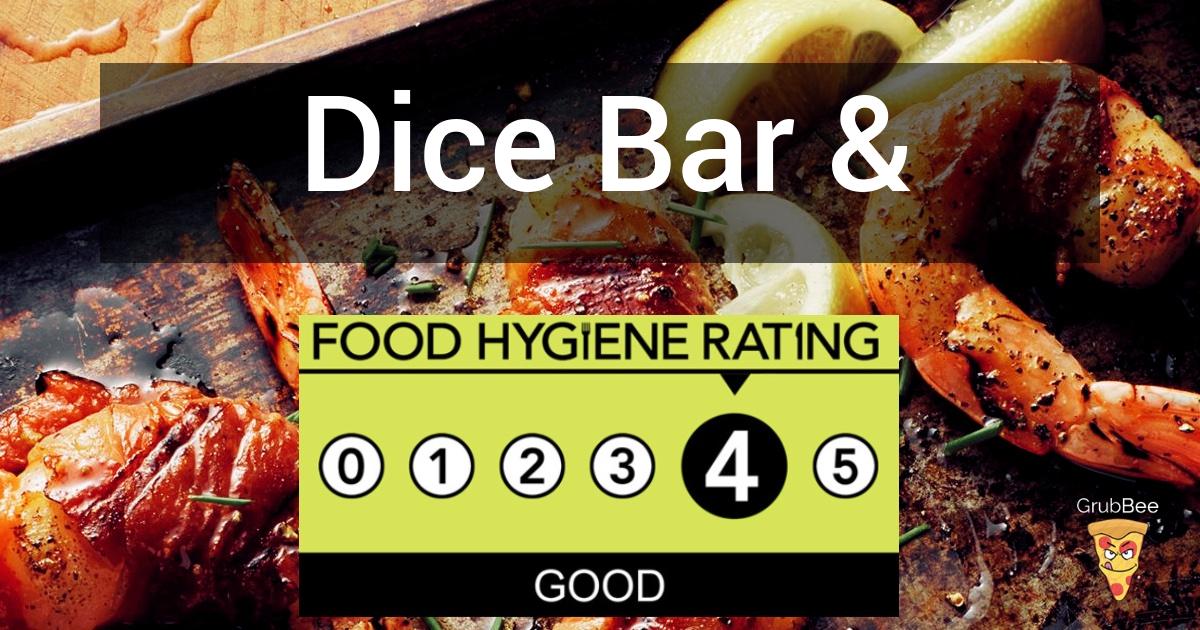 Dice Bar & Club in Croydon Food Hygiene Rating