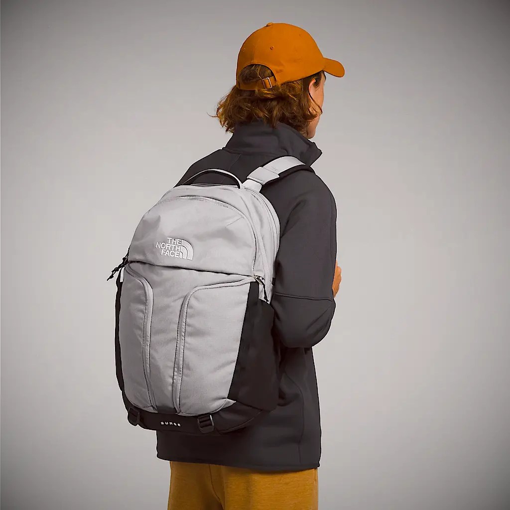 The North Face Surge Backpack StandUp Design for Easy Packing and