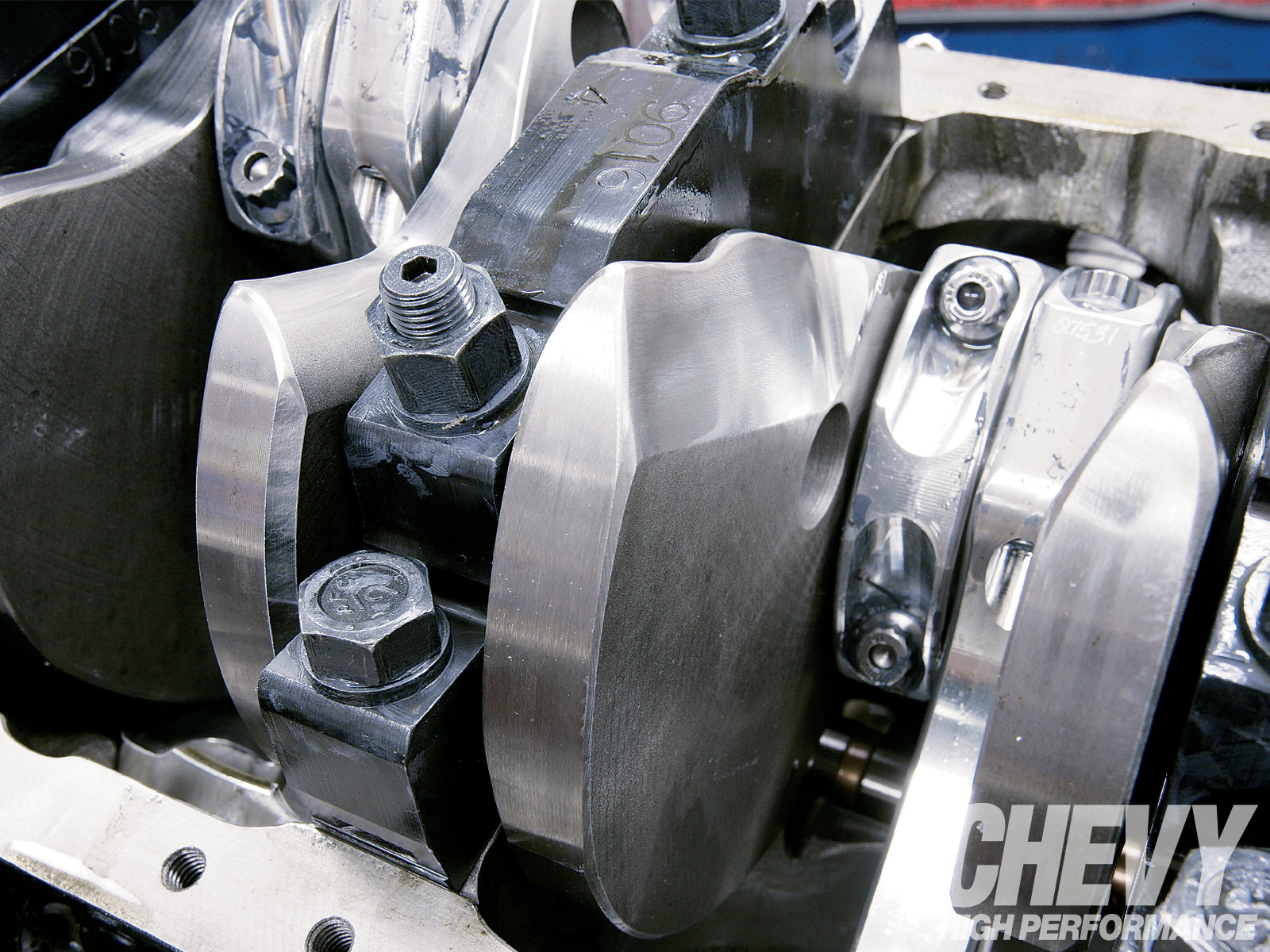 chamfering oil feed holes in cranks Grumpys Performance Garage