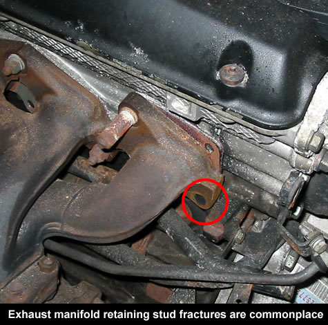 removing old exhaust manifold studs/bolts rusted in place | Grumpys