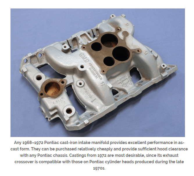 pontiac intake manifold test thats well worth reading Grumpys