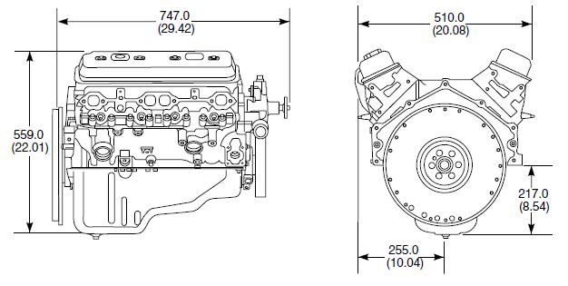 basic engine size , measurements & weight info | Grumpys Performance Garage