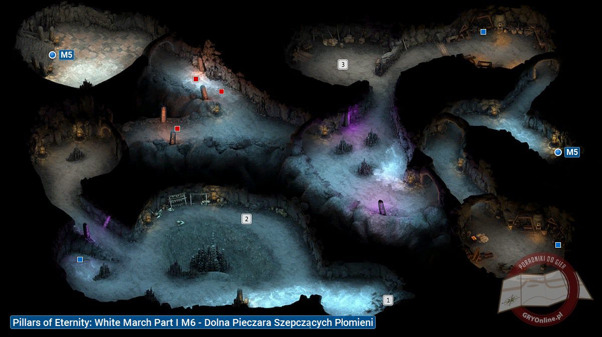 Dolna Pieczara Szepczących Płomieni (FlamesThatWhisper Lower Cavern) M6 Rdzawy Las M2