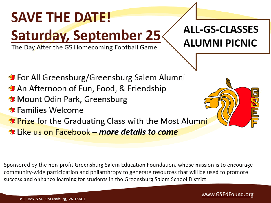 Salem Events March 2023 Events and Fundraisers Greensburg Salem Education Foundation