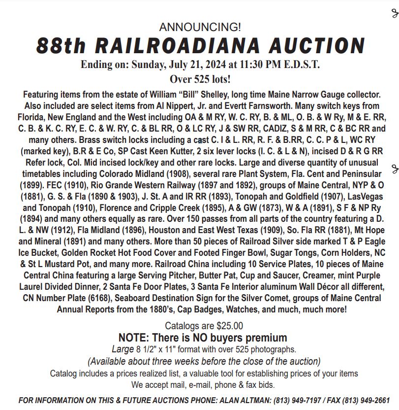 The Railroad & Transportation Auctions
