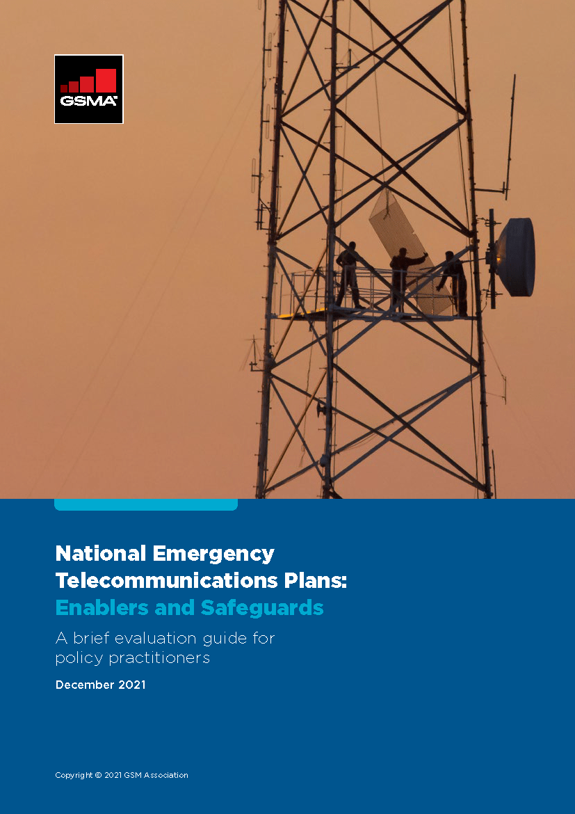 GSMA National Emergency Plans Enablers and