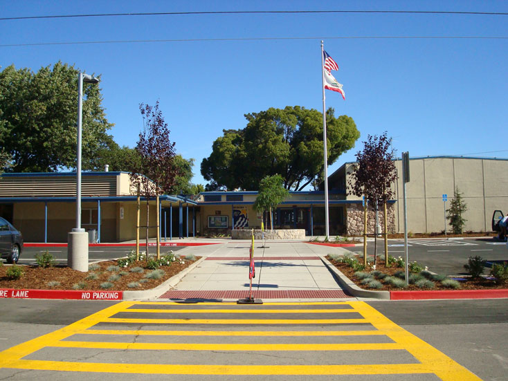 Napa Junction Elementary School Entry GSM landscape architects, inc.