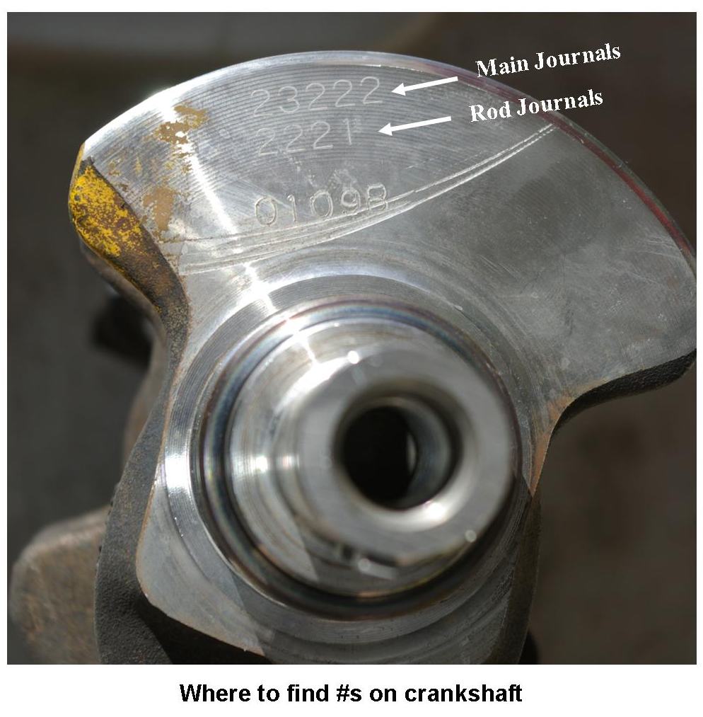 Main Bearings, 2.0, GTIR, Main bearings are for the GTIR motor, but