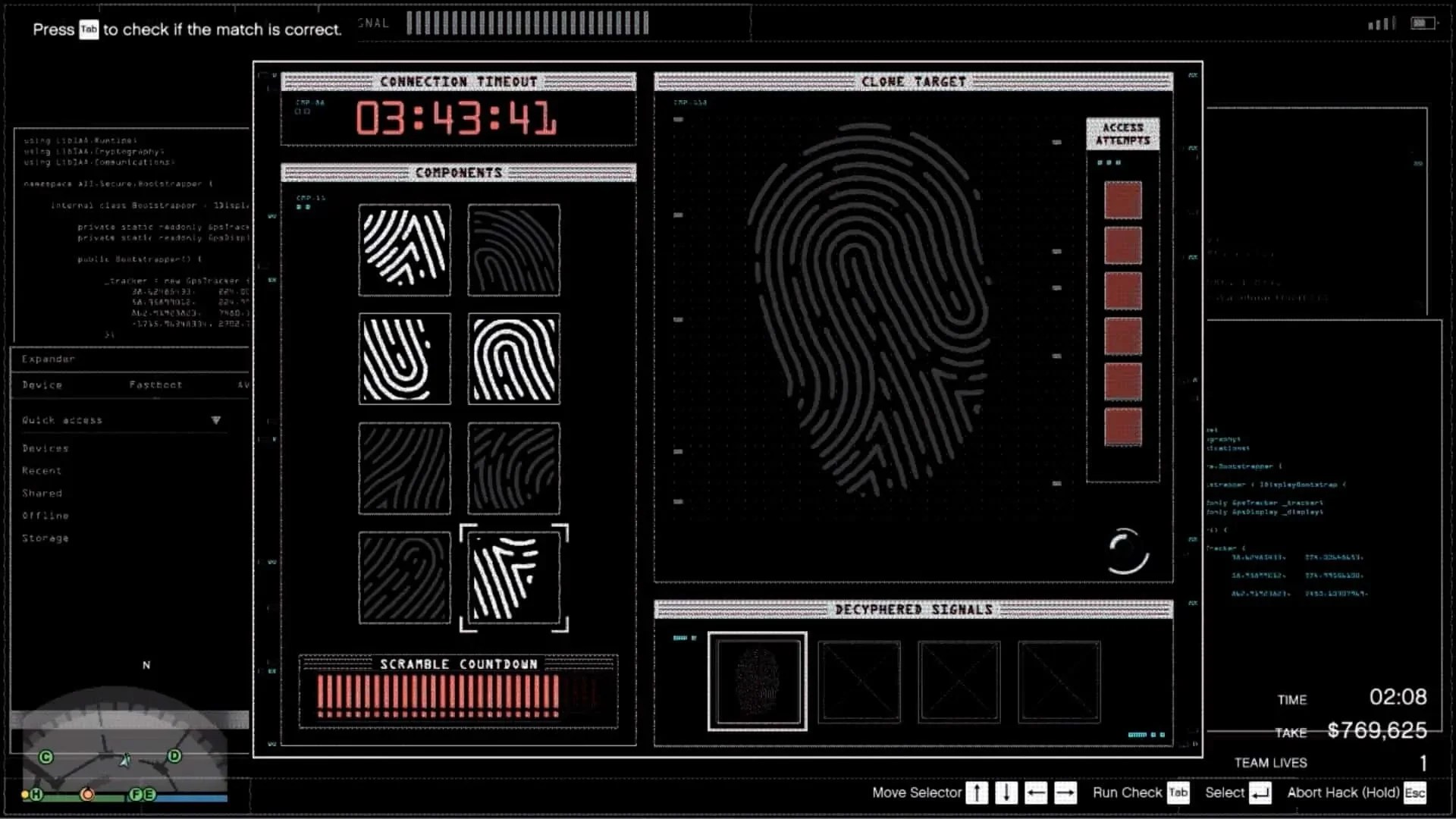 Casino Heist Keypad Hacking