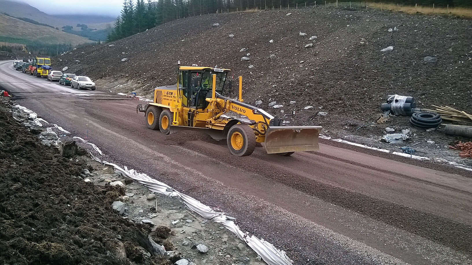 Road Grading GTR Contracts Ltd, Dumfries Scotland