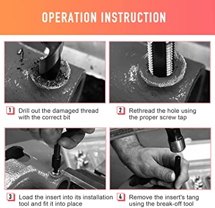 GTY TOOLS 131PCS Thread Repair Set - Tools