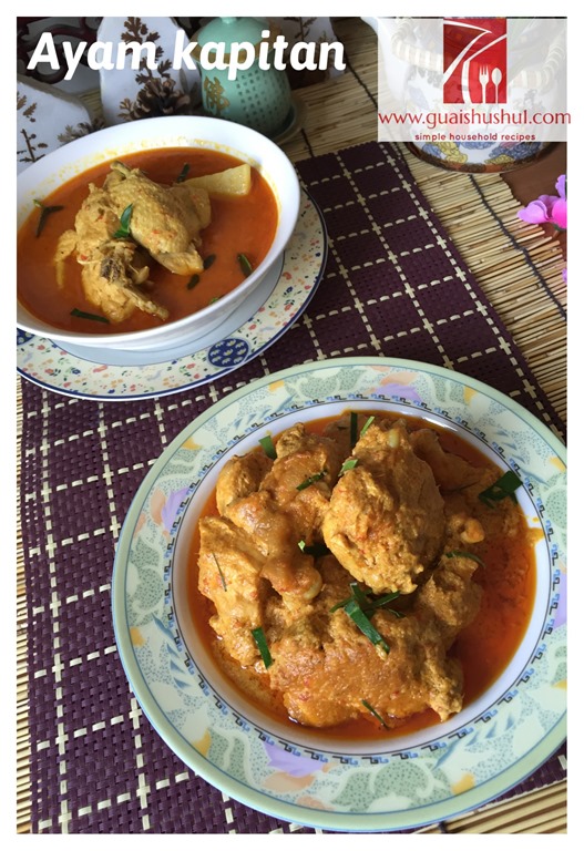 Resepi Ayam Masak Kari Kapitan Masak Memasak