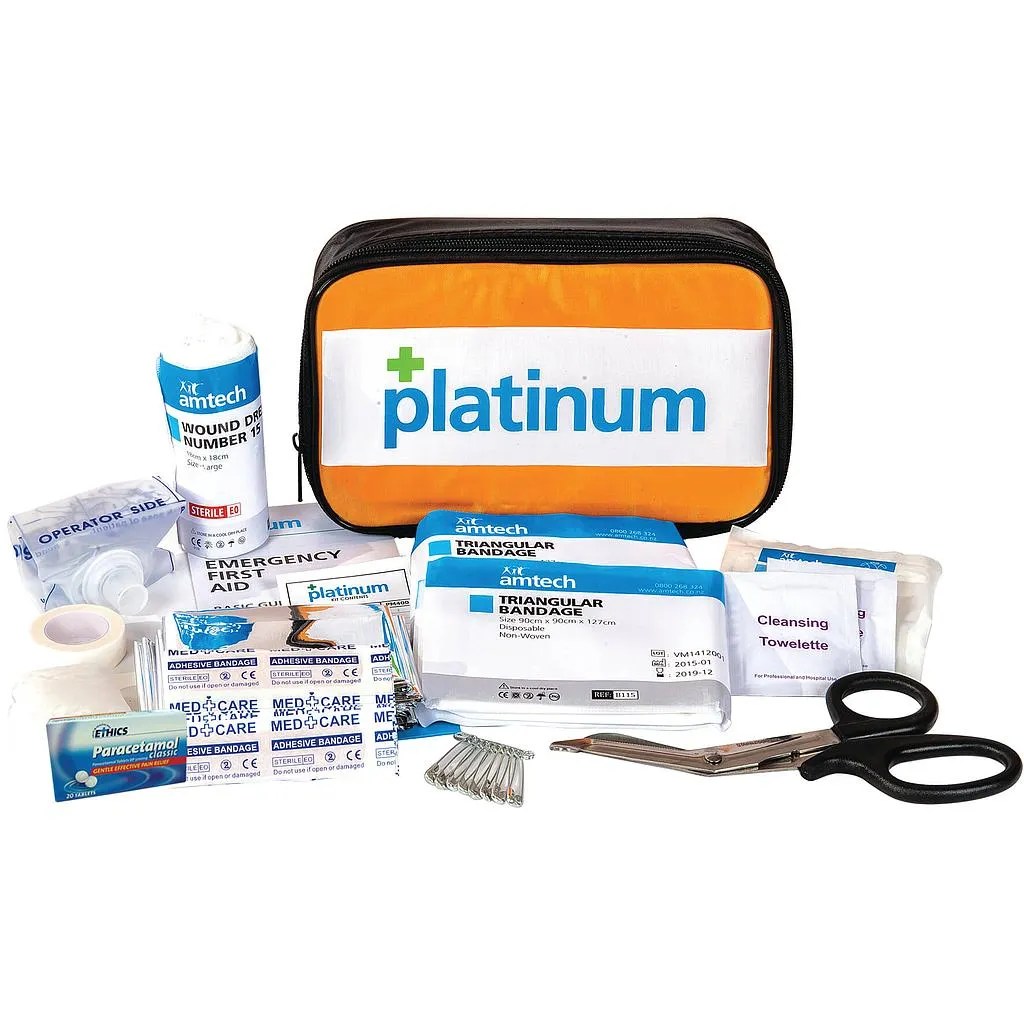 Platinum Vehicle First Aid Kit NZ Compact Softpack Safety Kit
