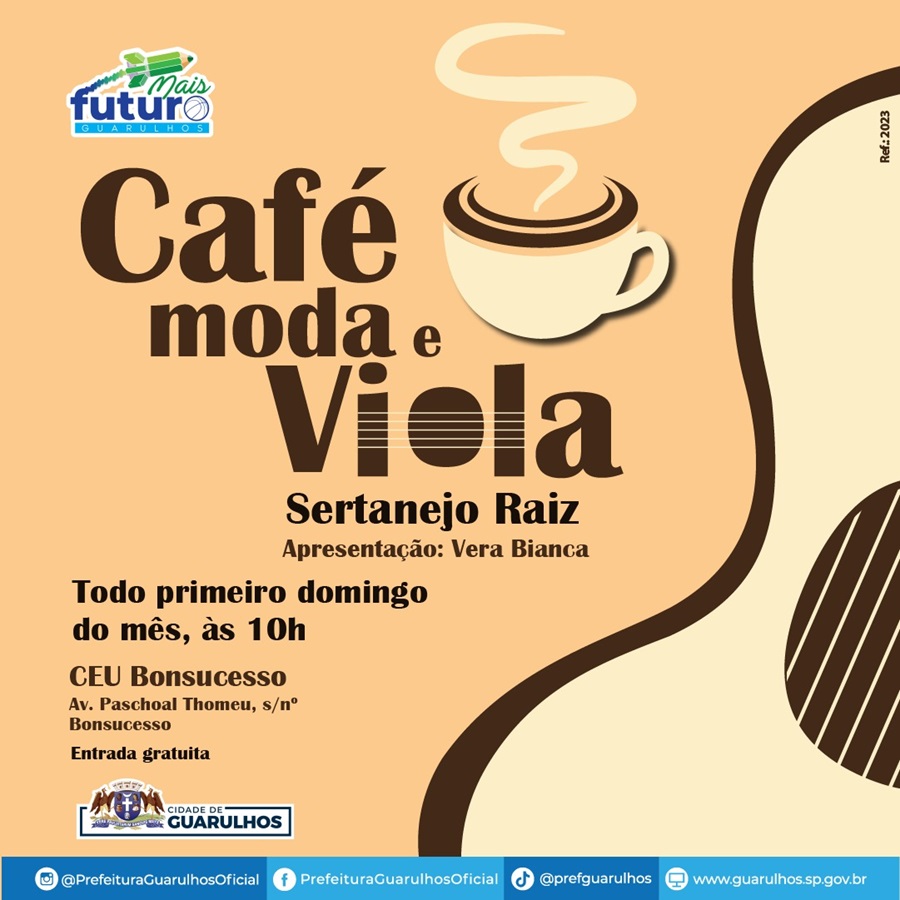 Café Moda e Viola apresenta especial de Natal no domingo Guarulhos em