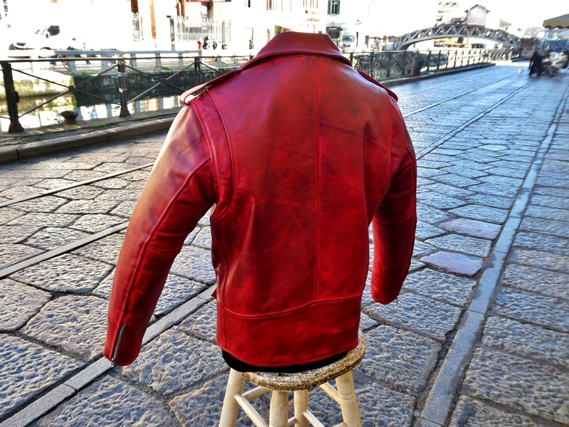 Giubbotto giacca chiodo pelle milano Guendj schott perfecto