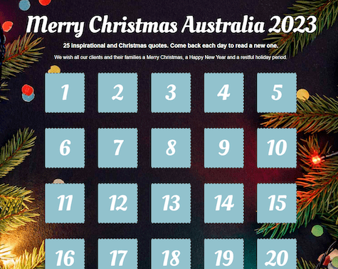 A 2023 Advent Calendar for our clients - Guests Accounting | Guests