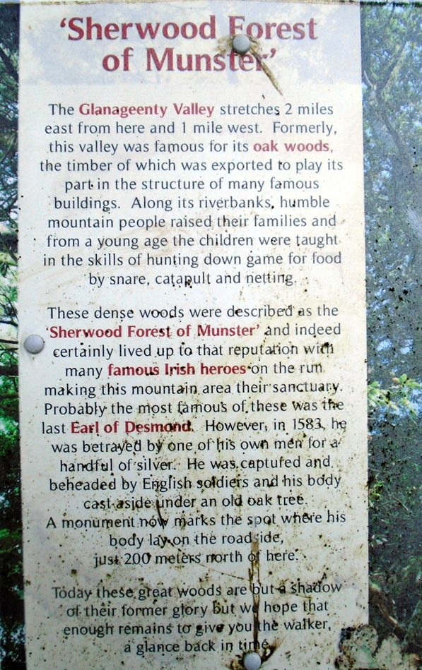 WHERE THE EARL OF DESMOND WAS BEHEADED & Captain Robert Monteith