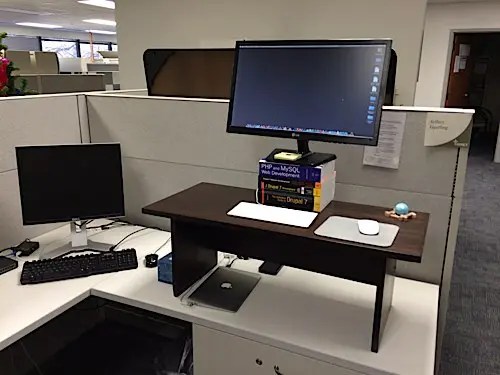 How To Make A Standing Desk In A Cubicle