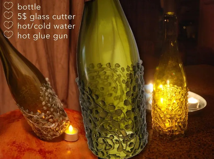 15 Wine Bottle Candle Holder Ideas Guide Patterns