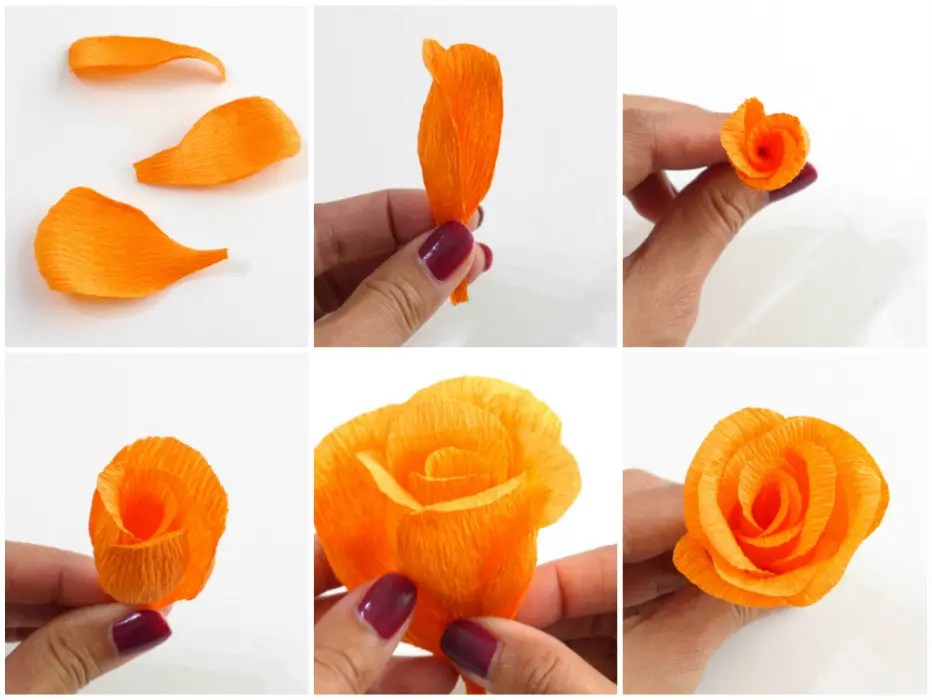 20 DIY Crepe Paper Flowers with Tutorials Guide Patterns