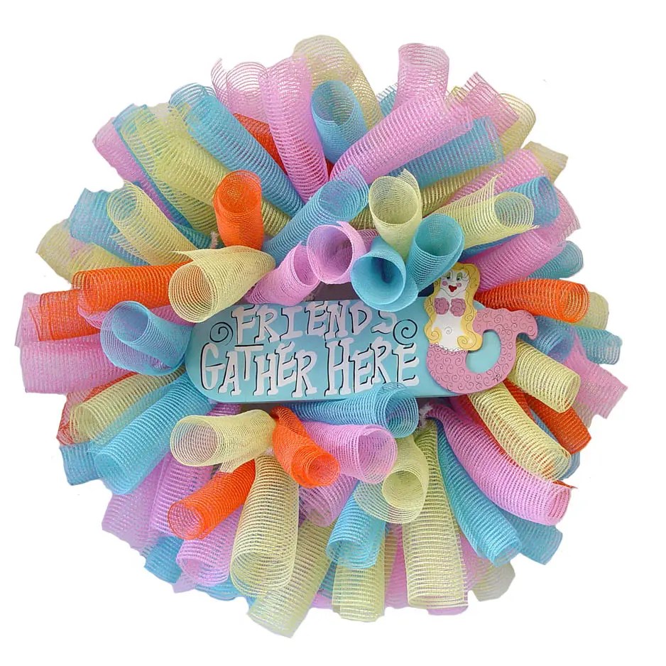 How to Make a Mesh Wreath 30 DIYs with Instructions Guide Patterns