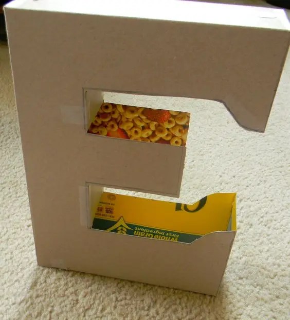 21 DIY Cardboard Letters Guide Patterns