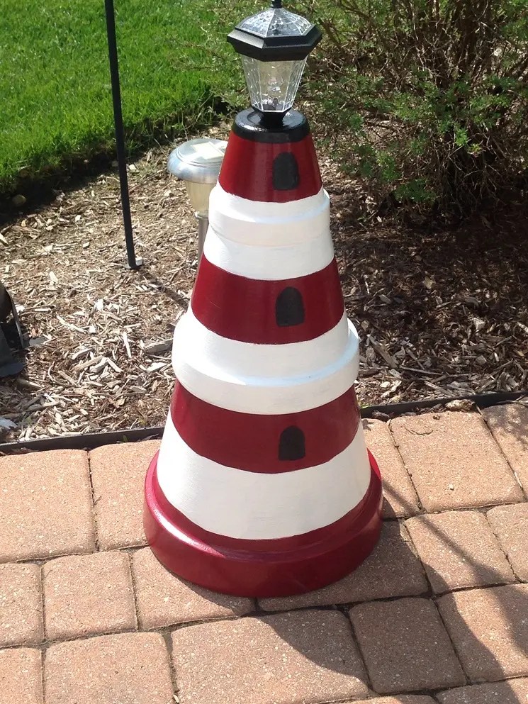 8 Simple Clay Pot Lighthouse Projects for Your Garden Guide Patterns