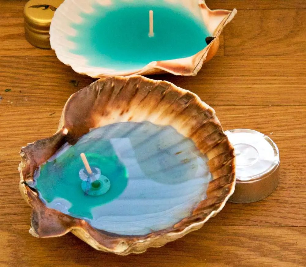 10+ DIY Seashell Candles and Holders Guide Patterns