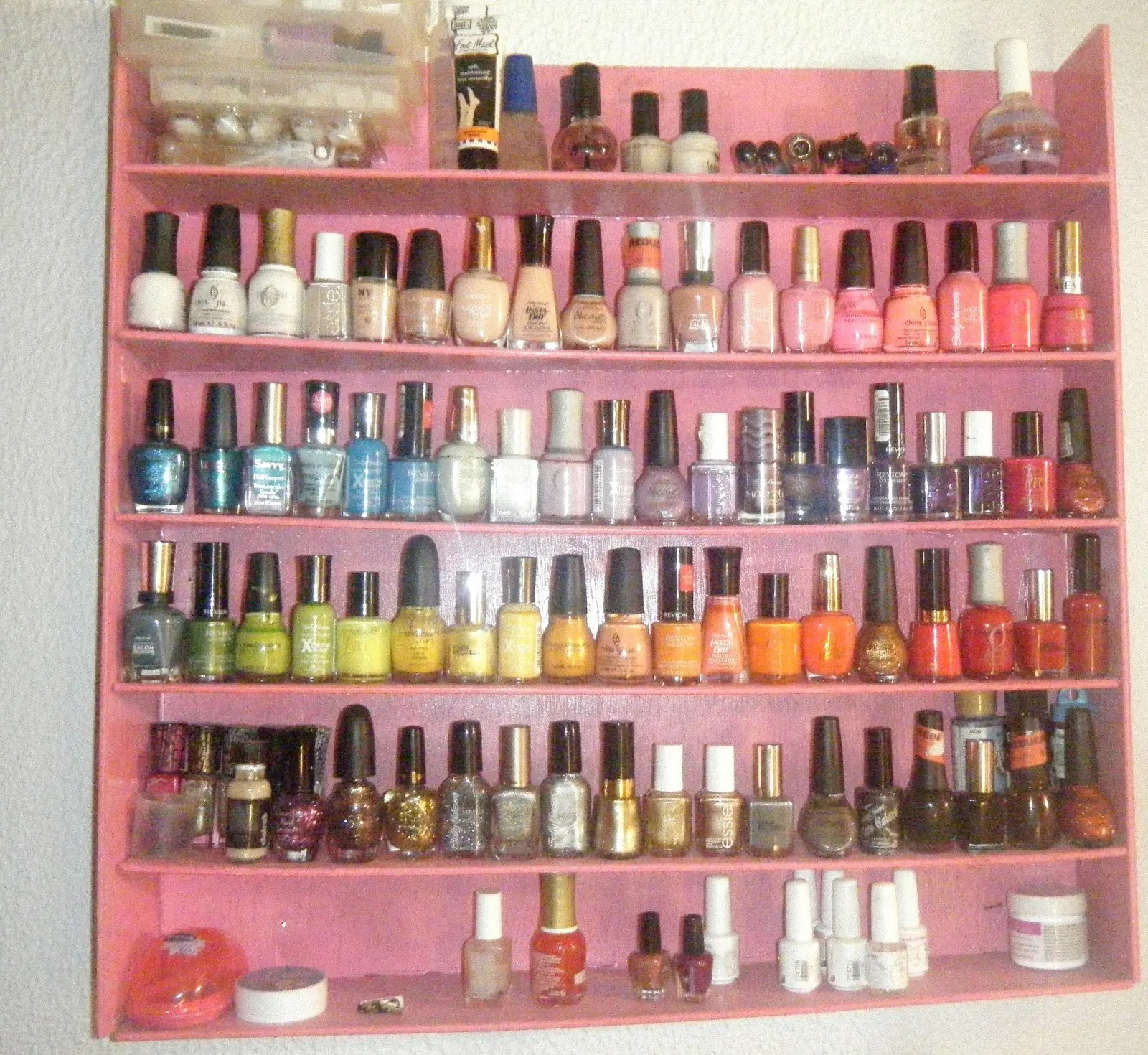 31 DIY Racks for Nail Polish Display Guide Patterns