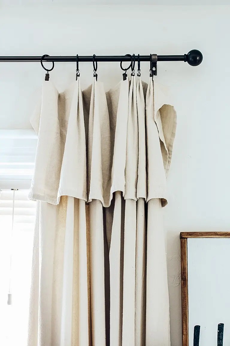 20+ DIY Drop Cloth Curtains For You to Make Guide Patterns