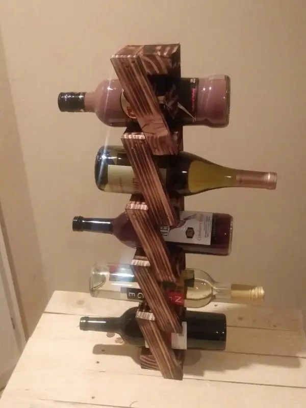 How to Make a Wood Pallet Wine Rack 22 DIY Plans Guide Patterns