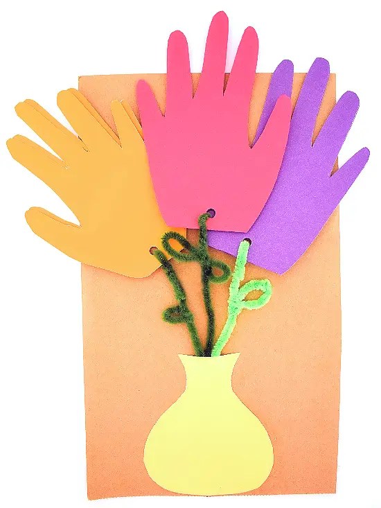 12 Ways of Making Handprint Flowers Guide Patterns