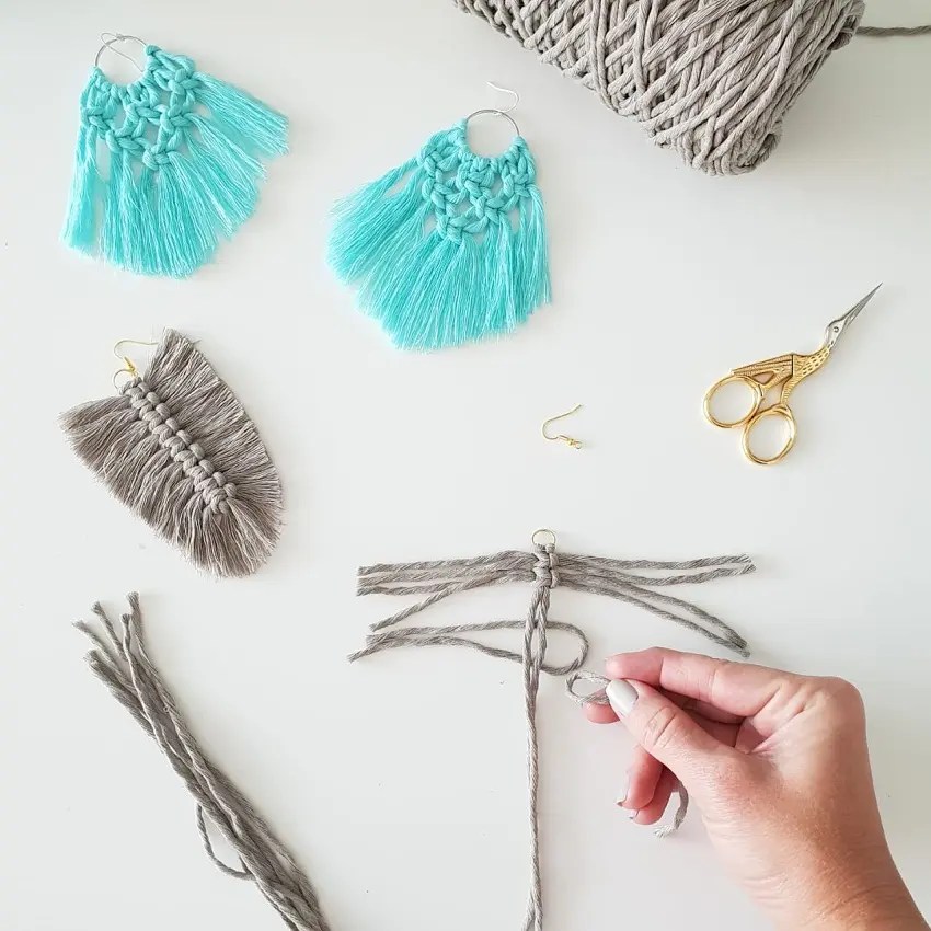 9 Beautiful Patterns of Handmade Macramé Earrings Guide Patterns