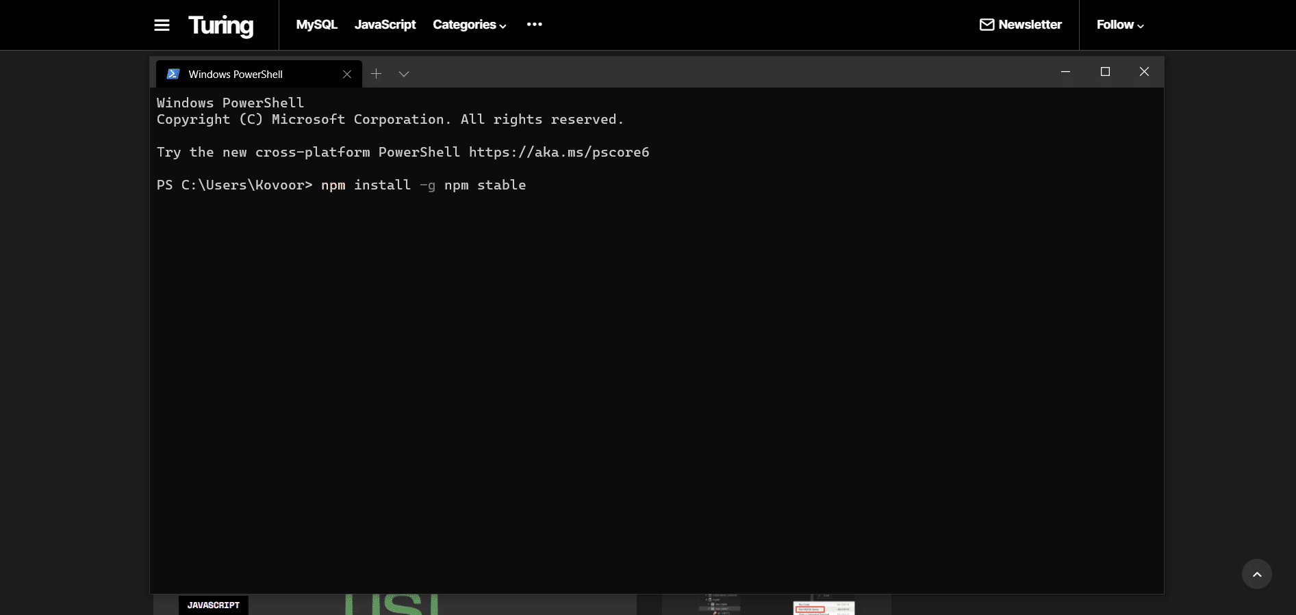 How to Update Node.js to Latest Version (Fast & Simple) Turing