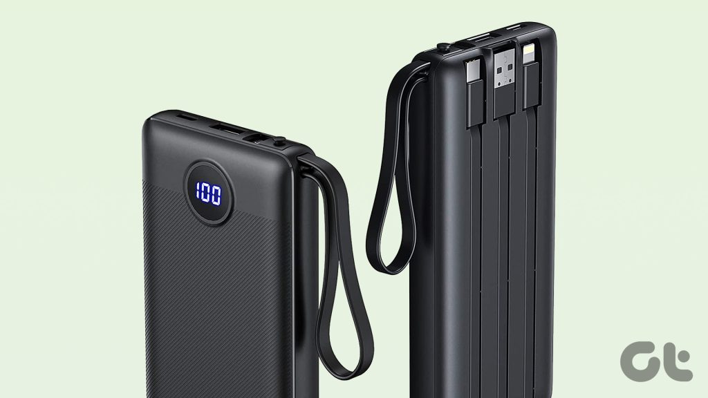 6 Best Power Banks With BuiltIn Cables Guiding Tech