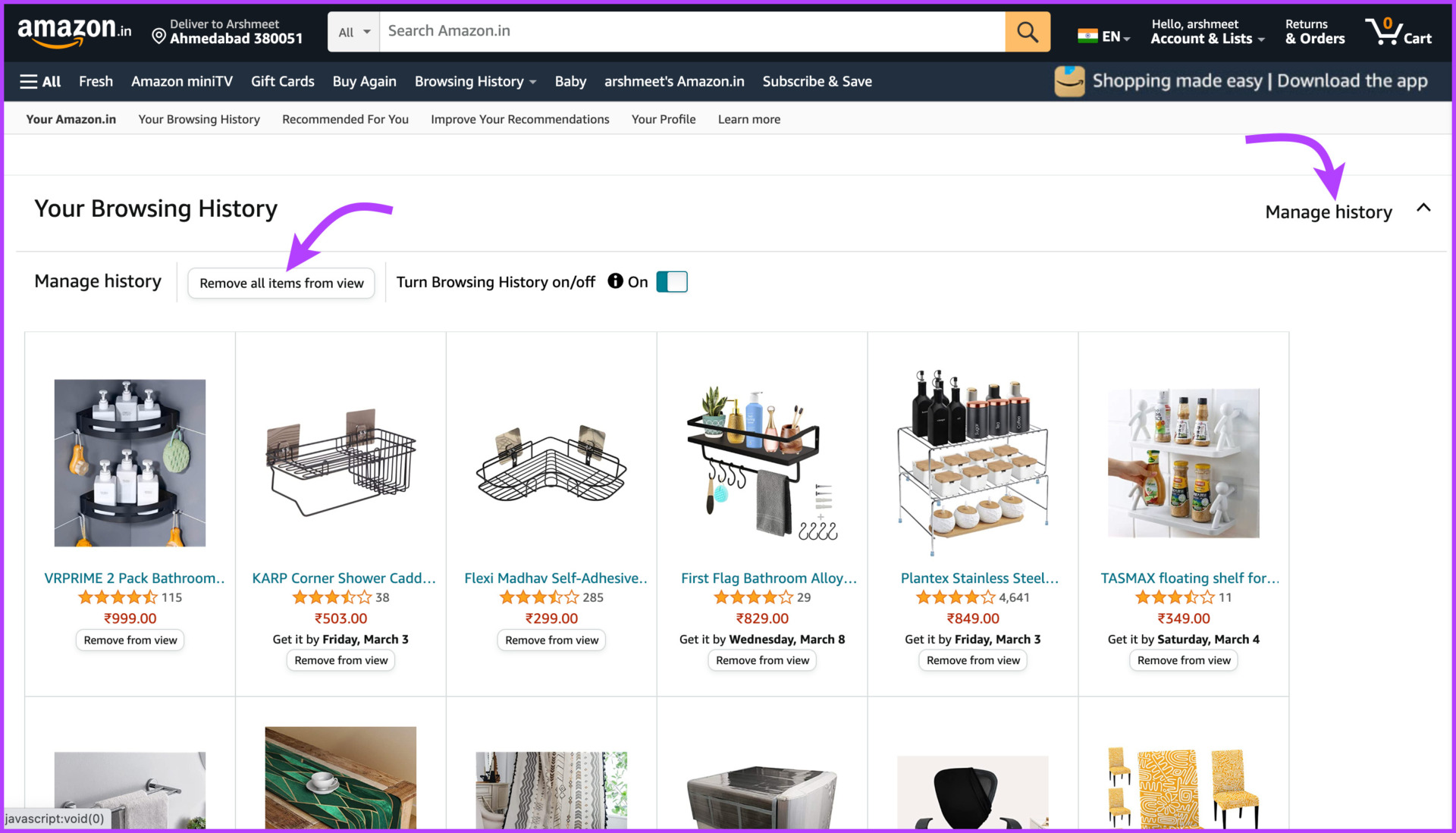 How to Clear Your Amazon Search History Guiding Tech