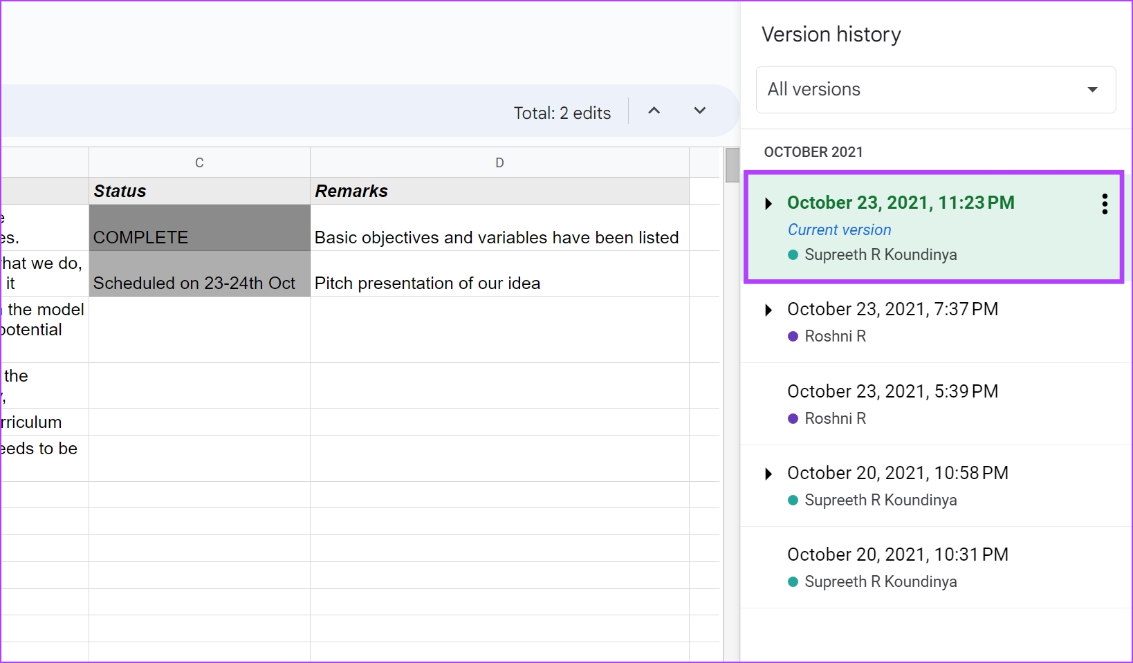How to See Edit History in Google Sheets Guiding Tech