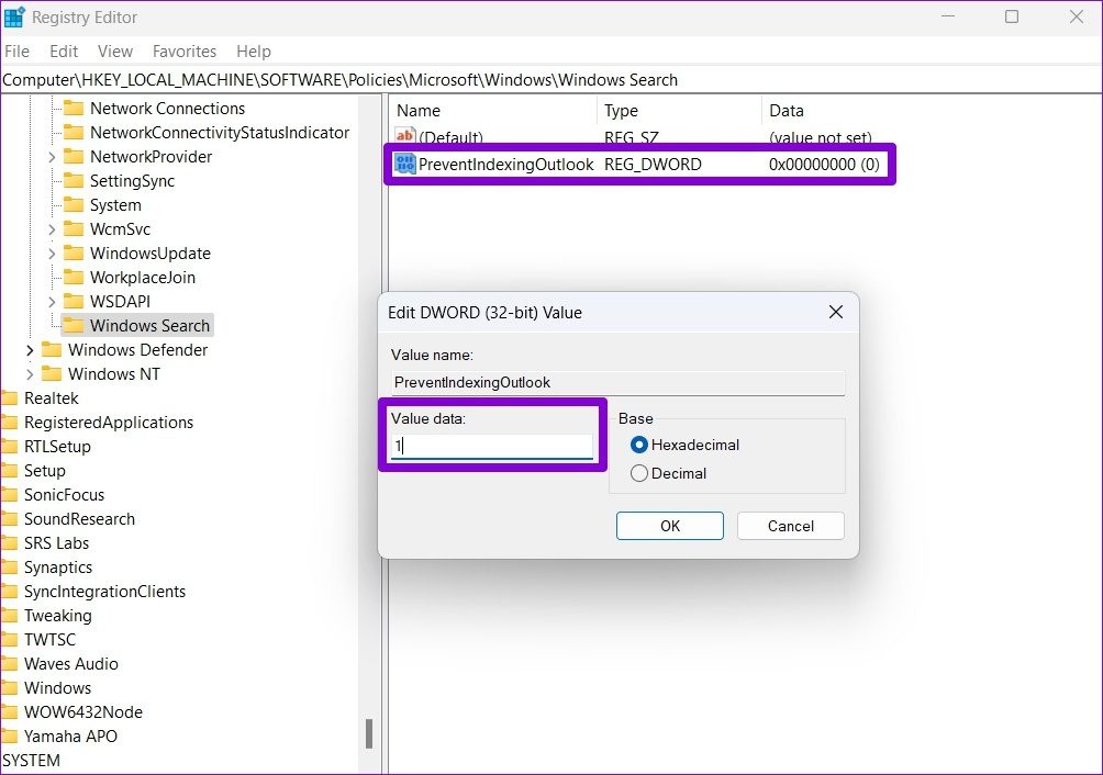 Top 7 Ways to Fix Outlook Search Not Working on Windows 11