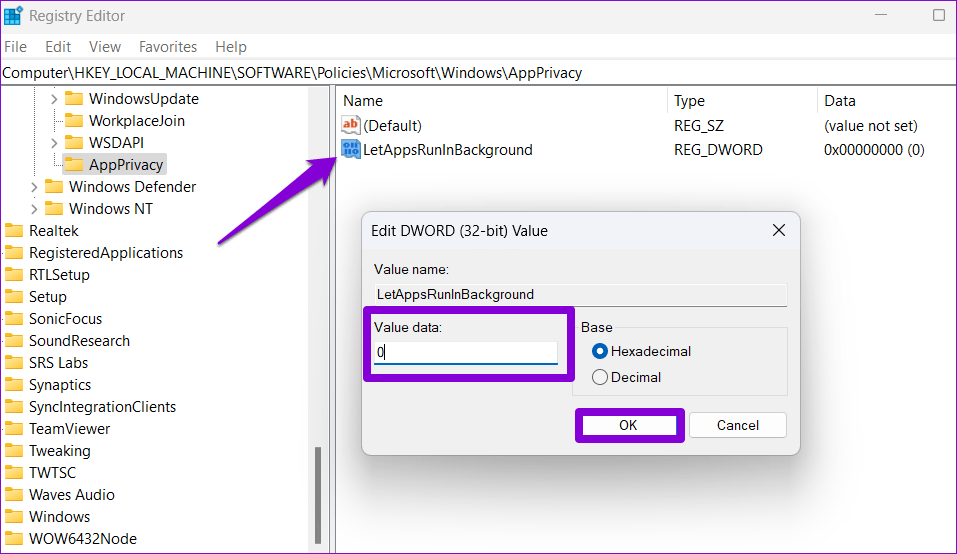 5 Ways to Fix Background Apps Permissions Option Missing on Windows 11