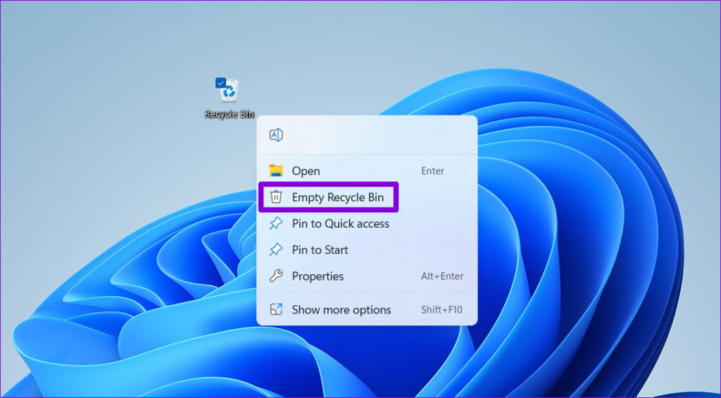5 Ways to Empty Recycle Bin When You Can’t Delete Files in Windows 11